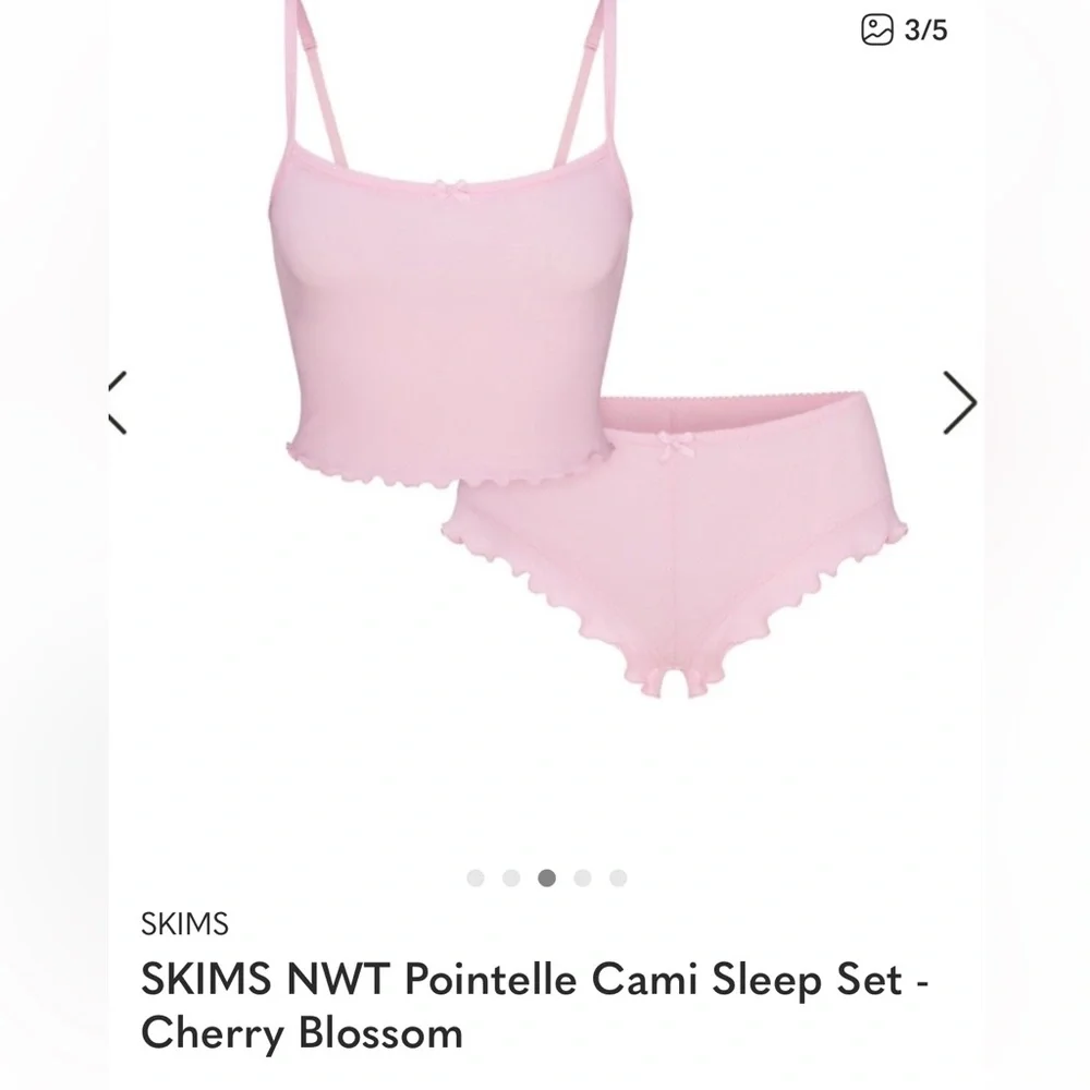 SKIMS NWT Cherry Blossom Cami Sleep Set PICS ADDED - Picture 3 of 7